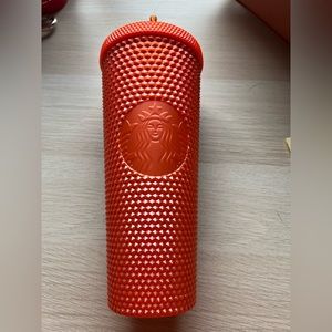 NWT Starbucks coral studded tumbler